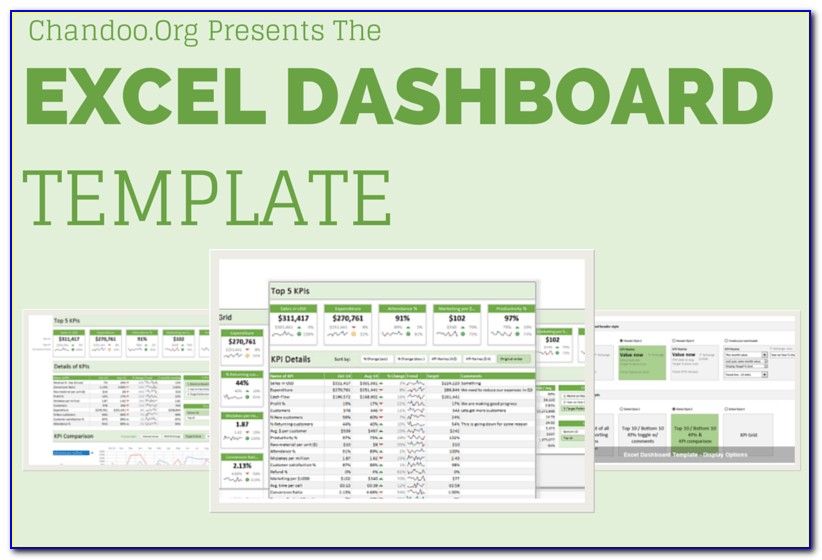 Dashboard In Excel Template With Free Download
