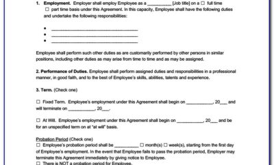 Employee Contract Agreement Letter