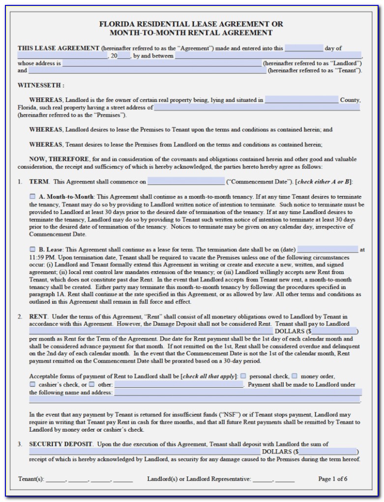 Free Condo Lease Agreement Template