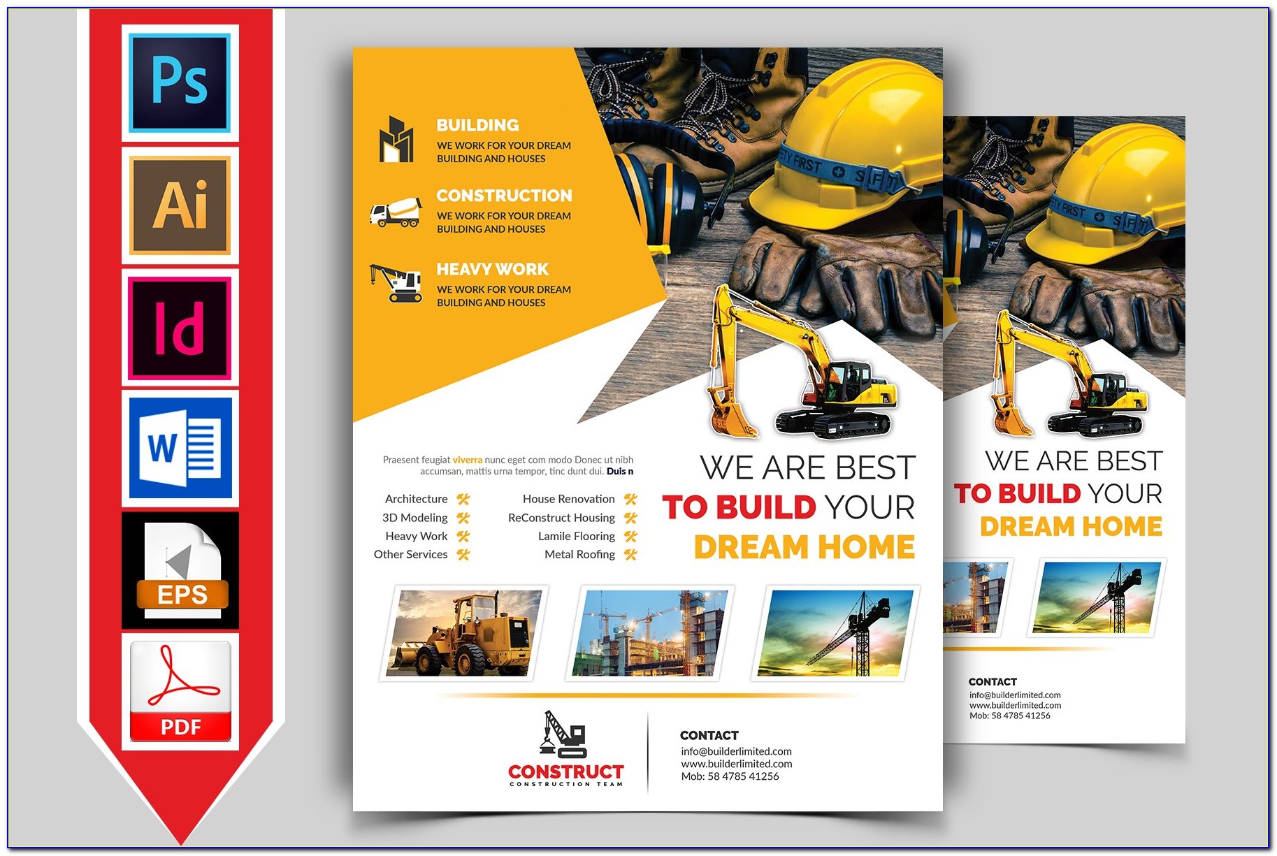 Free General Construction Flyer Templates