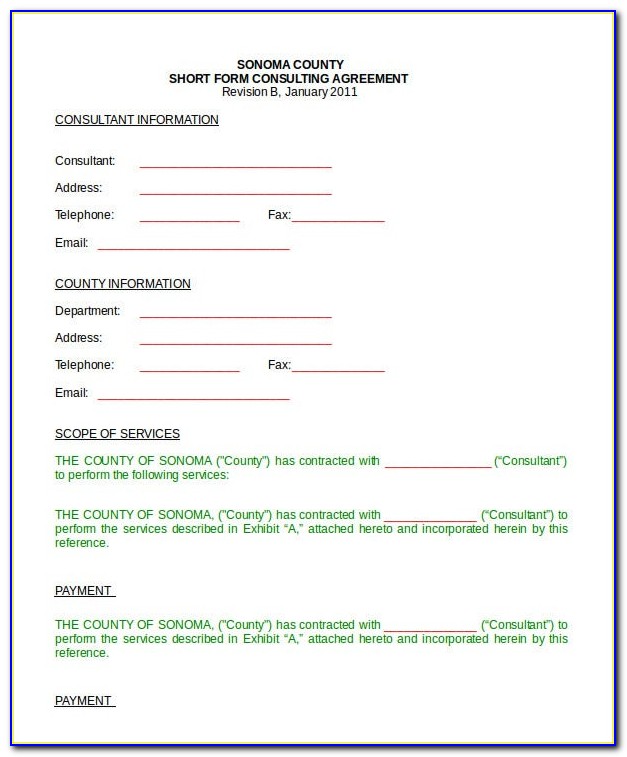 Freelance Consultant Agreement Template