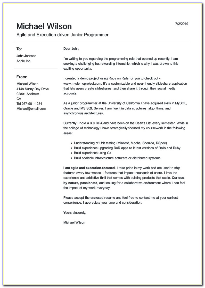 Microsoft Word Cover Letter Template Free Download