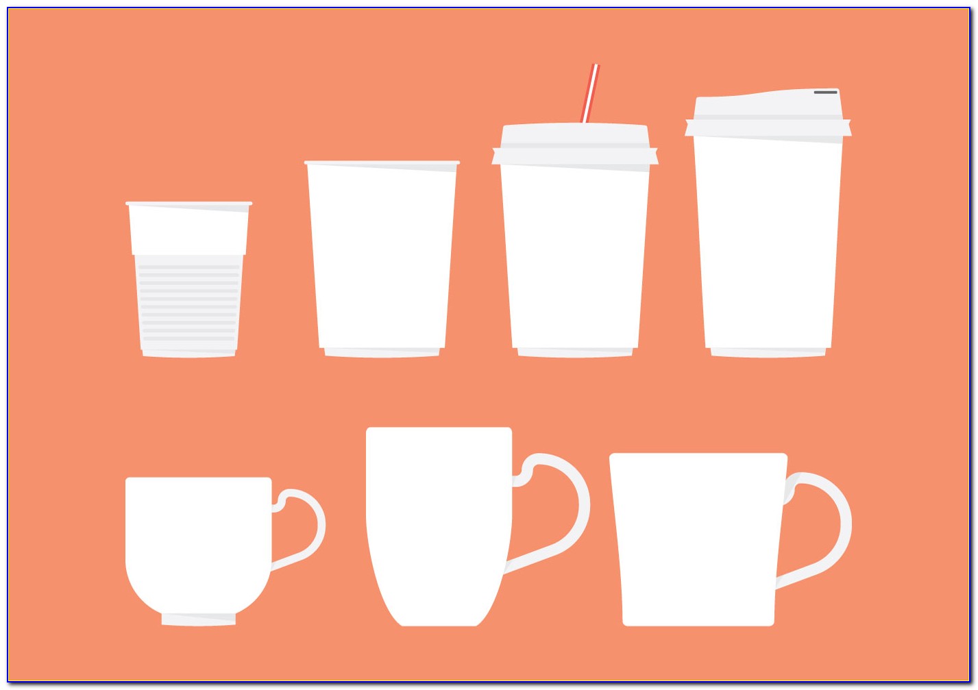 Paper Coffee Cup Sleeve Template