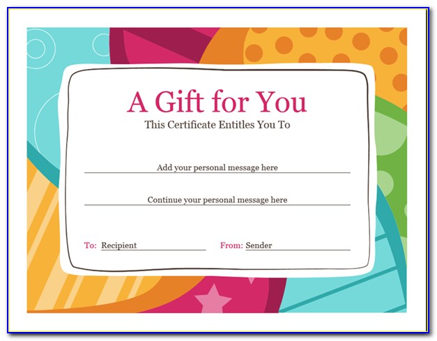 Personalized Gift Vouchers Templates