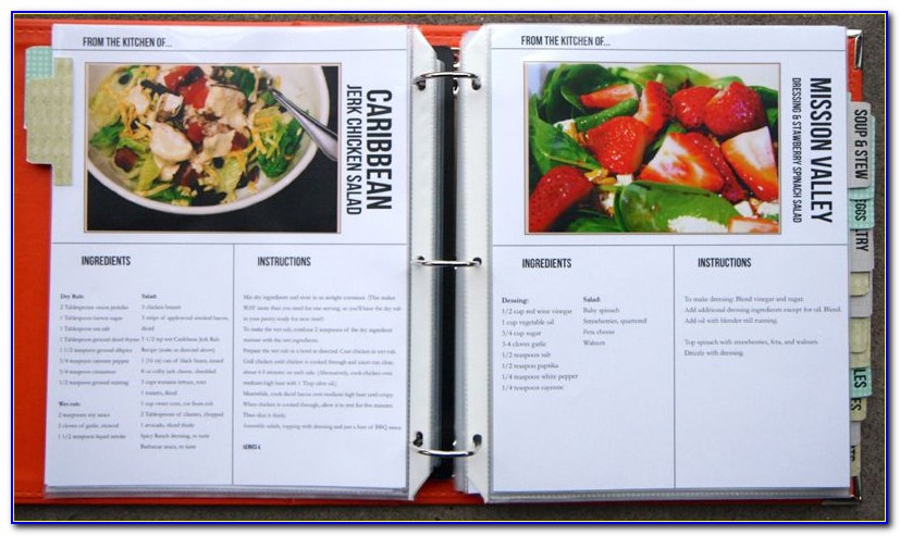 Recipe Book Template For Word