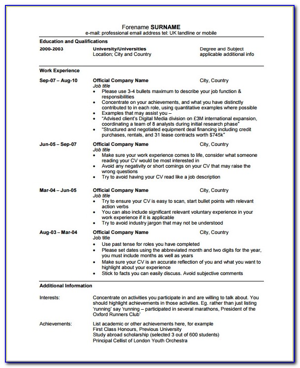 Resume Sample For College Students