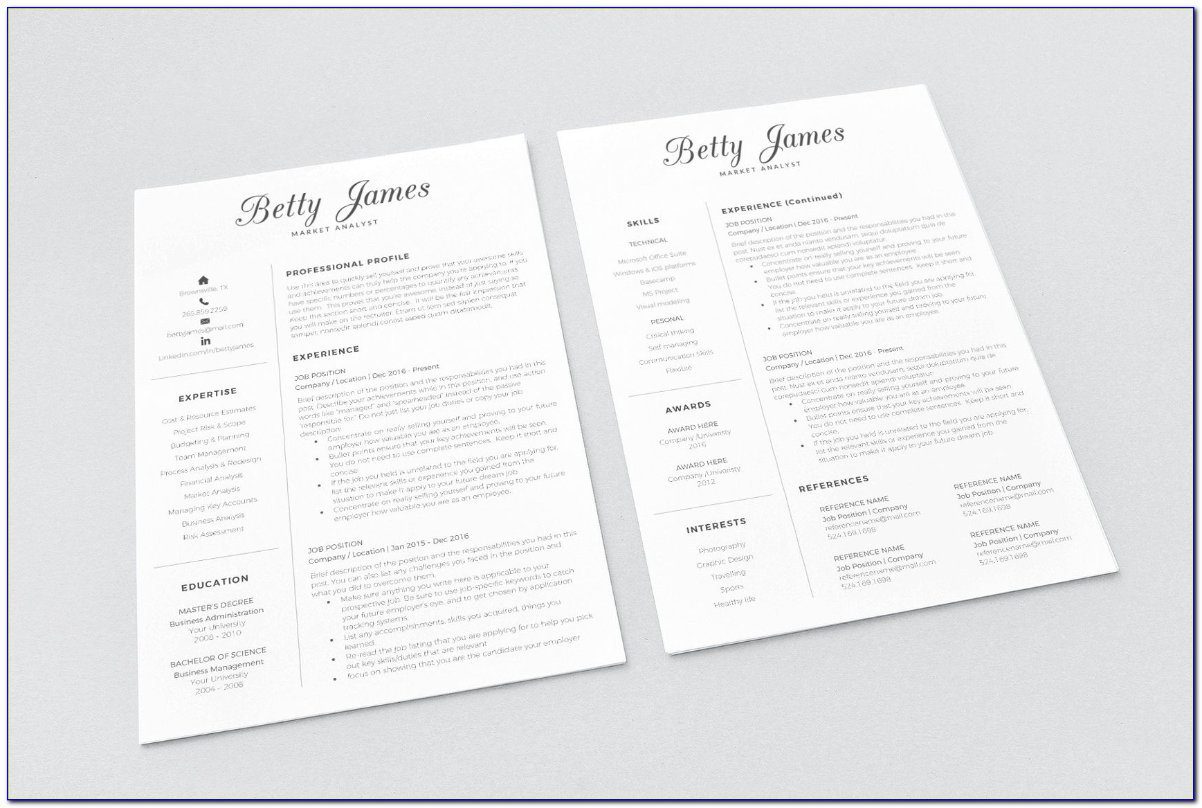 Resume Templates Free Word Download