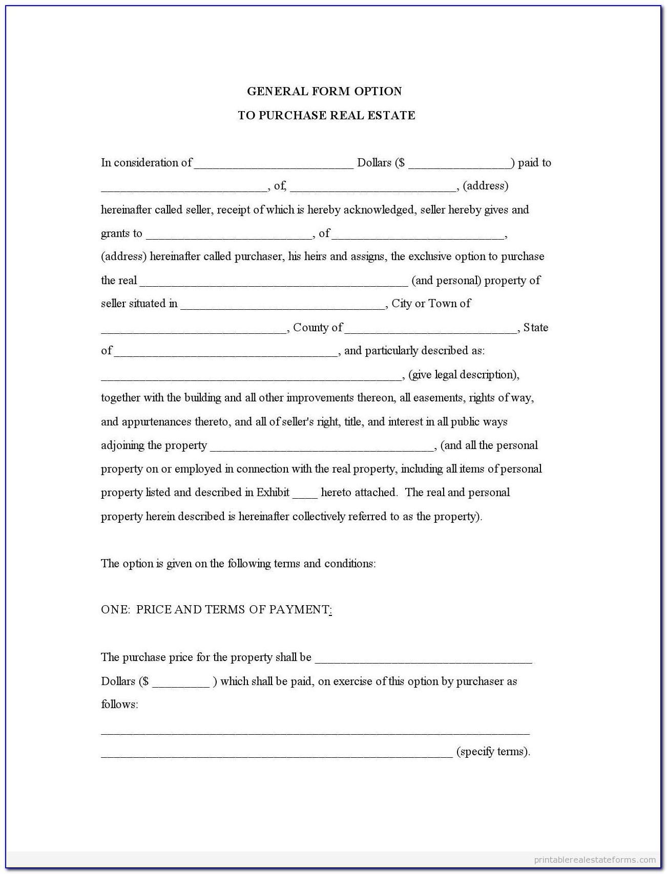 Sample Commercial Real Estate Lease Agreement
