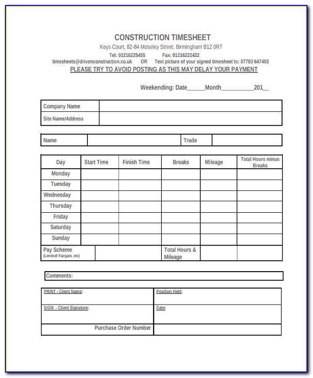 Sample Daily Progress Report Format Construction Project