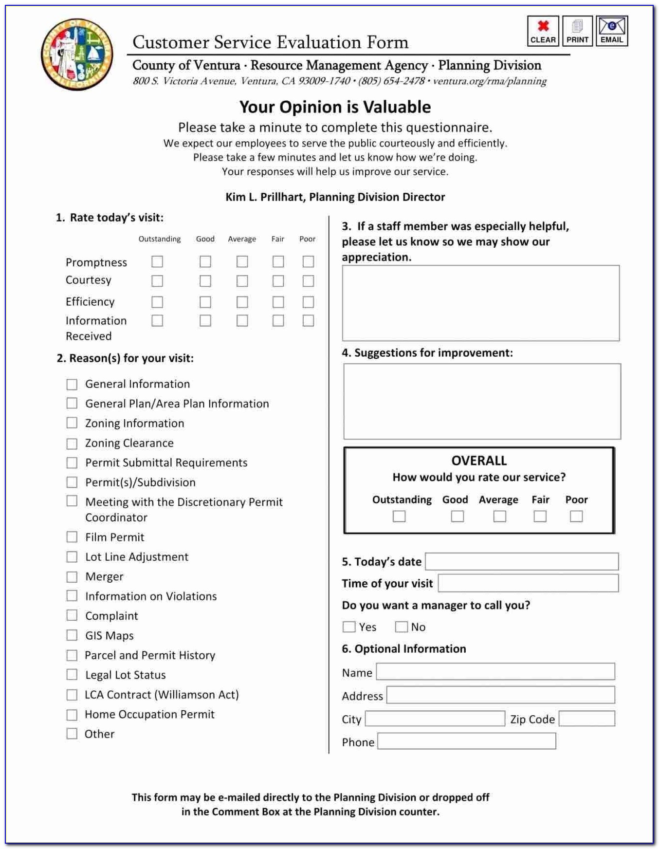 Survey Questionnaire For Restaurant Managers