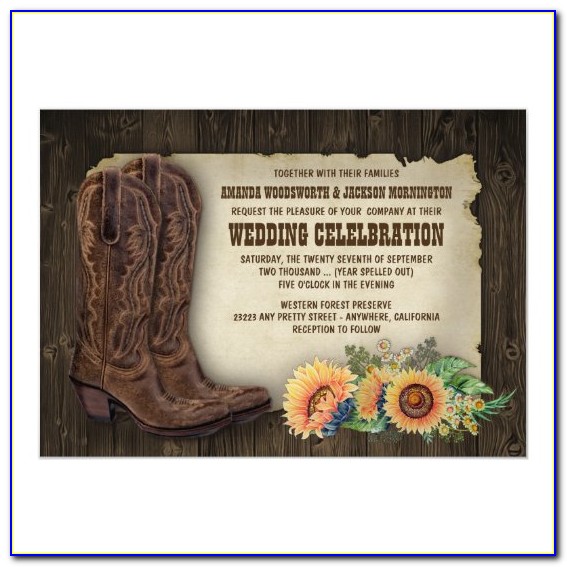 Western Themed Invitations Templates Free