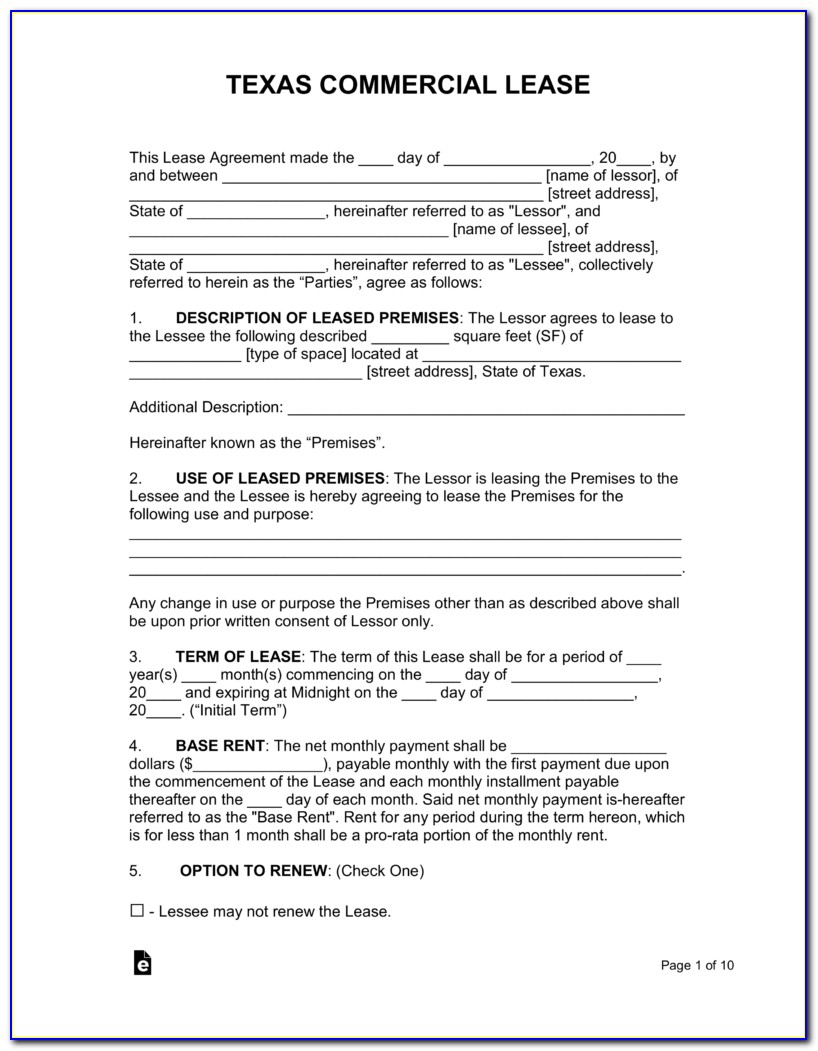 Wisconsin Commercial Real Estate Lease Form