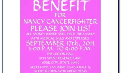 Breast Cancer Benefit Flyer Template
