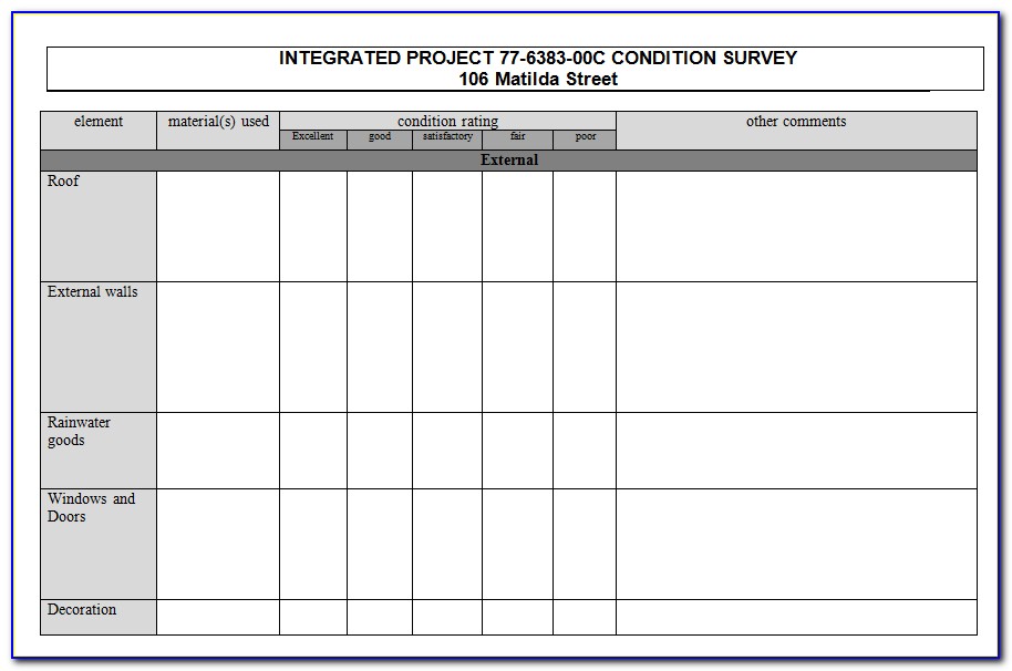 Building Condition Survey Example