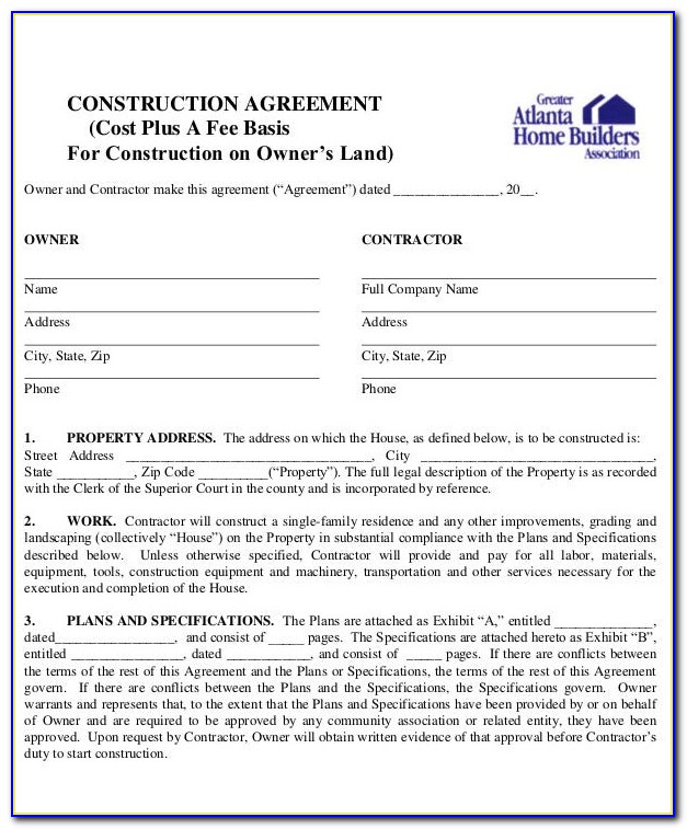 Building Contractor Agreement Format In Marathi