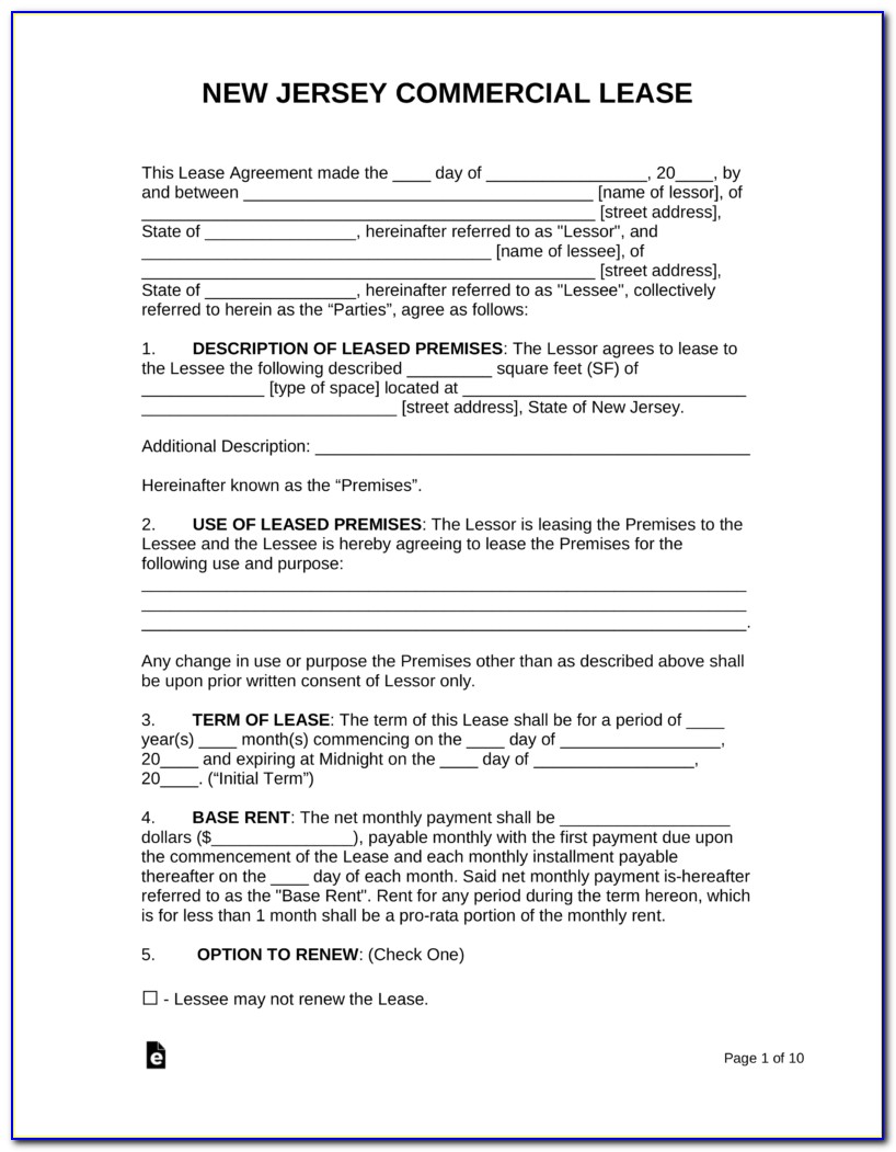 Business Lease Agreement Format