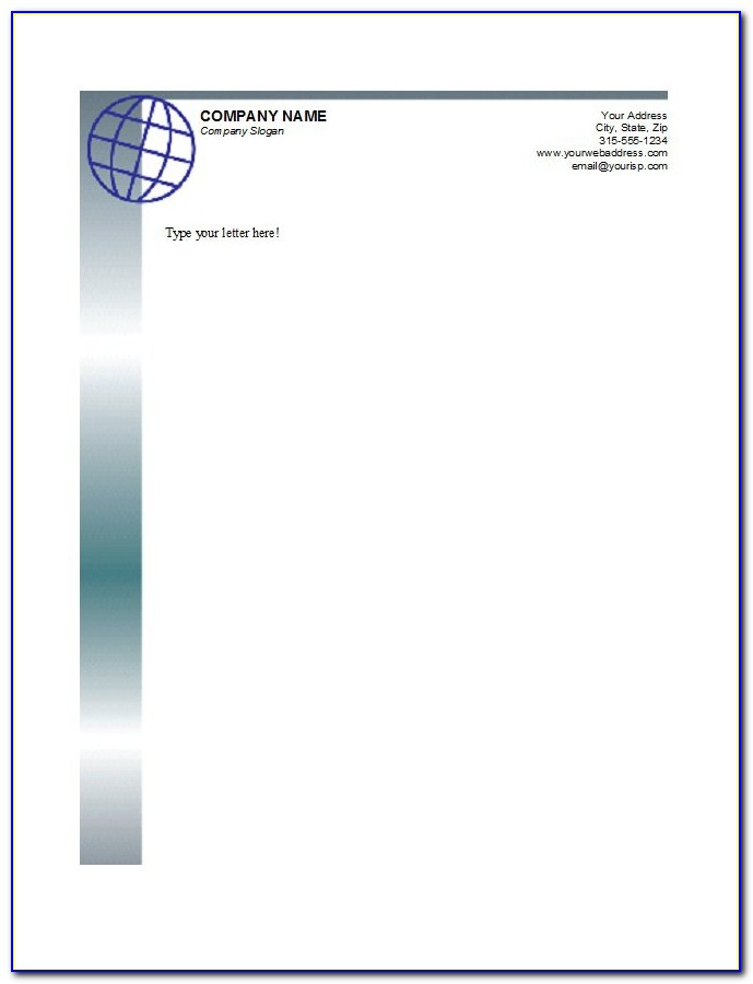Business Letterhead Template For Word