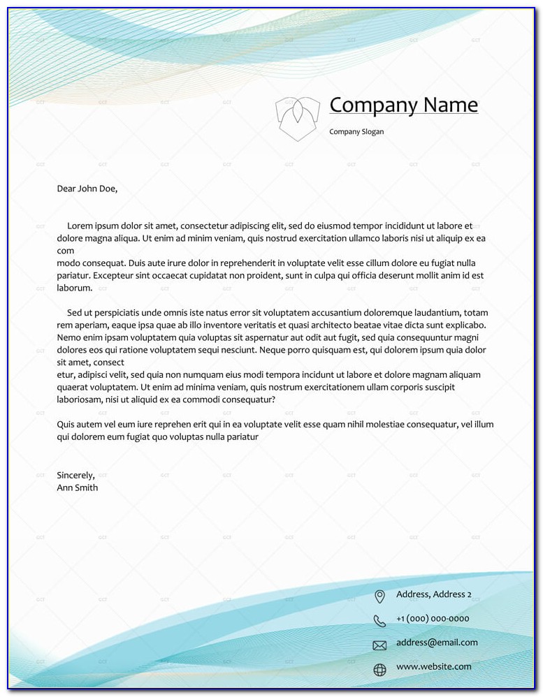 Business Letterheads Templates Word