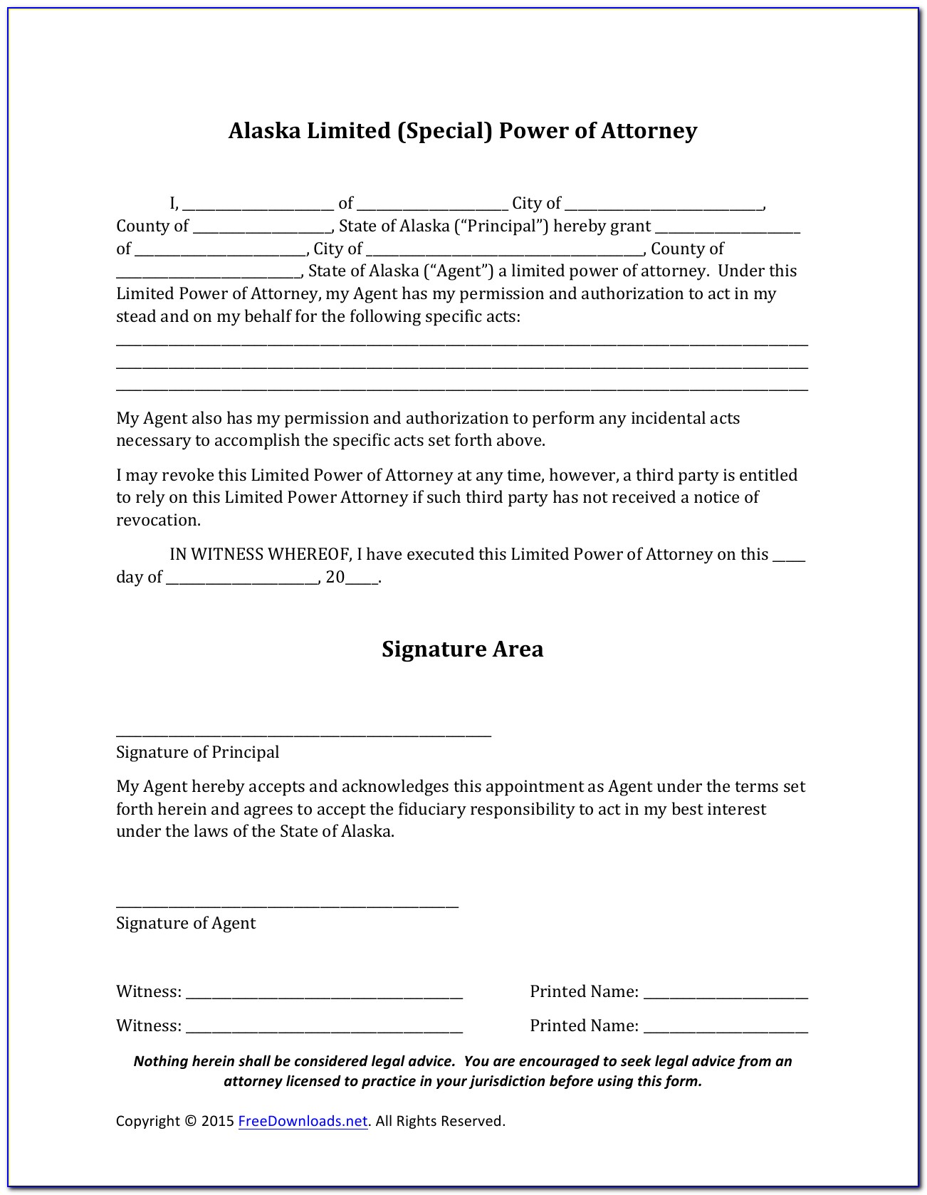 Business Power Of Attorney Sample Letter