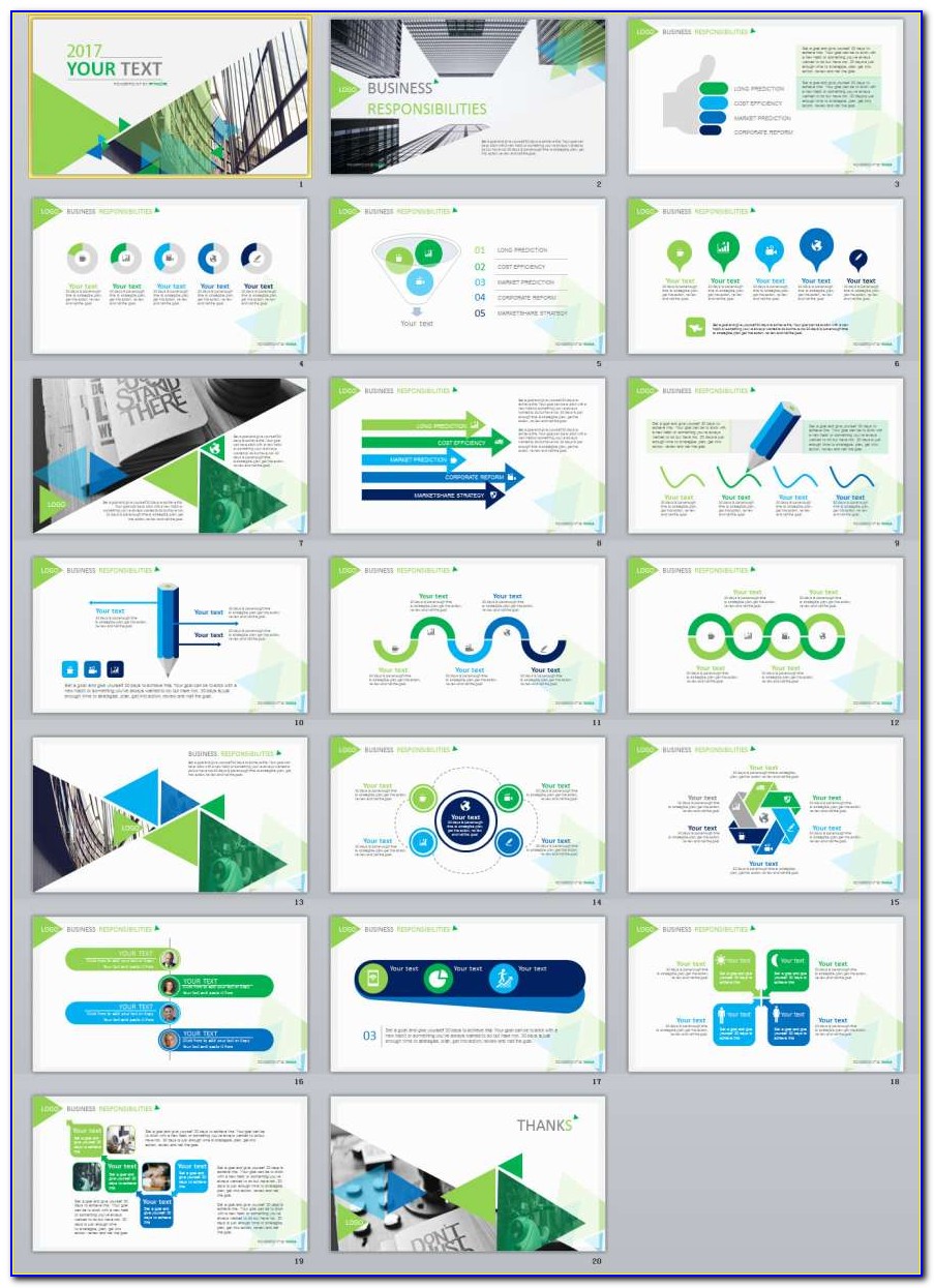Business Powerpoint Templates Green