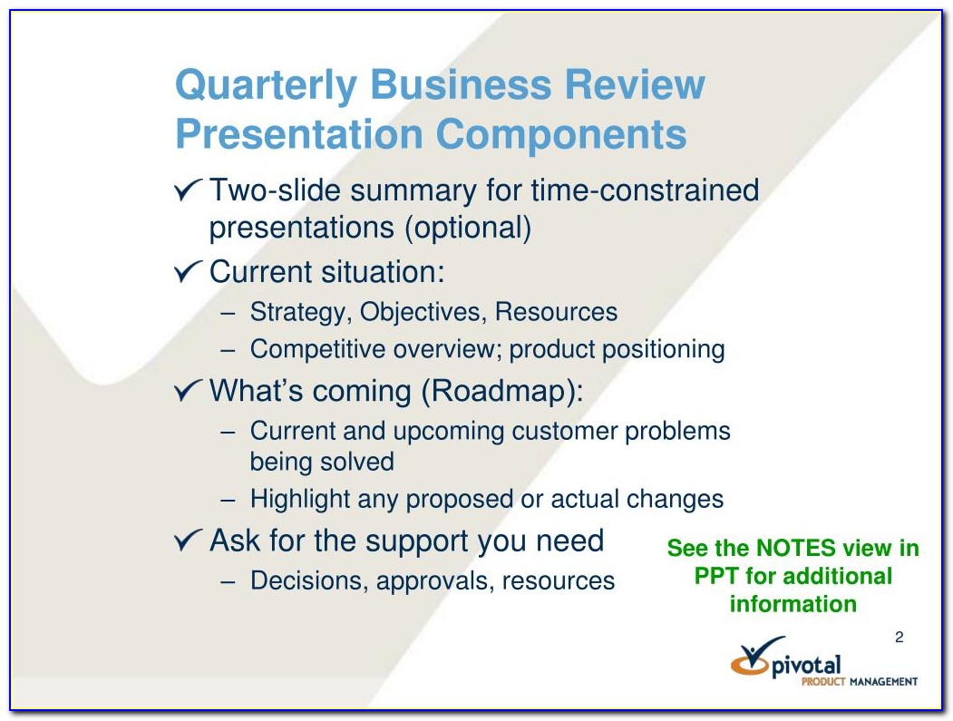 Business Review Template Ppt Free Download