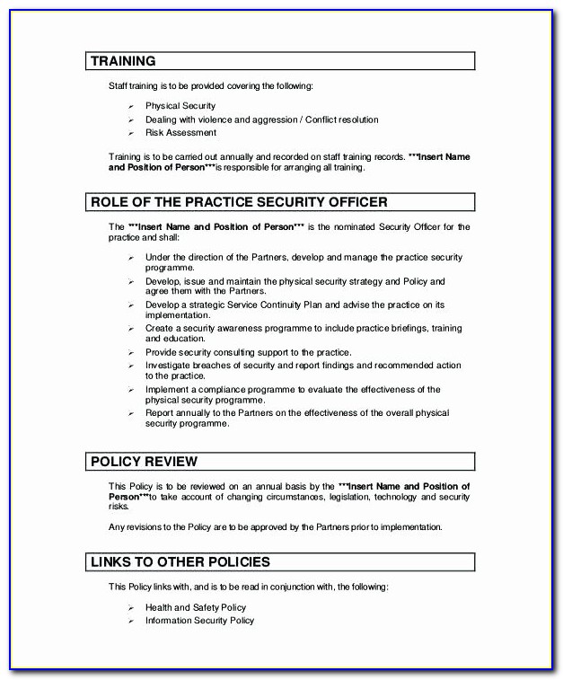 Byod Policy Template Sans