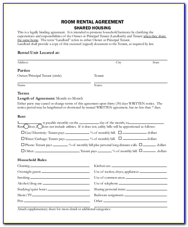 California Lease Agreement Form 21