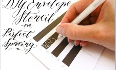 Calligraphy Template For Addressing Envelopes