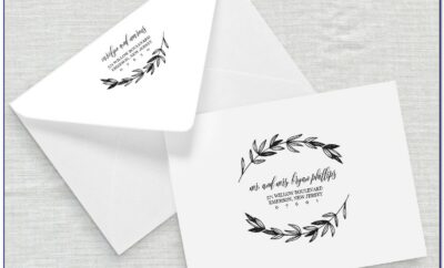 Calligraphy Templates For Envelopes