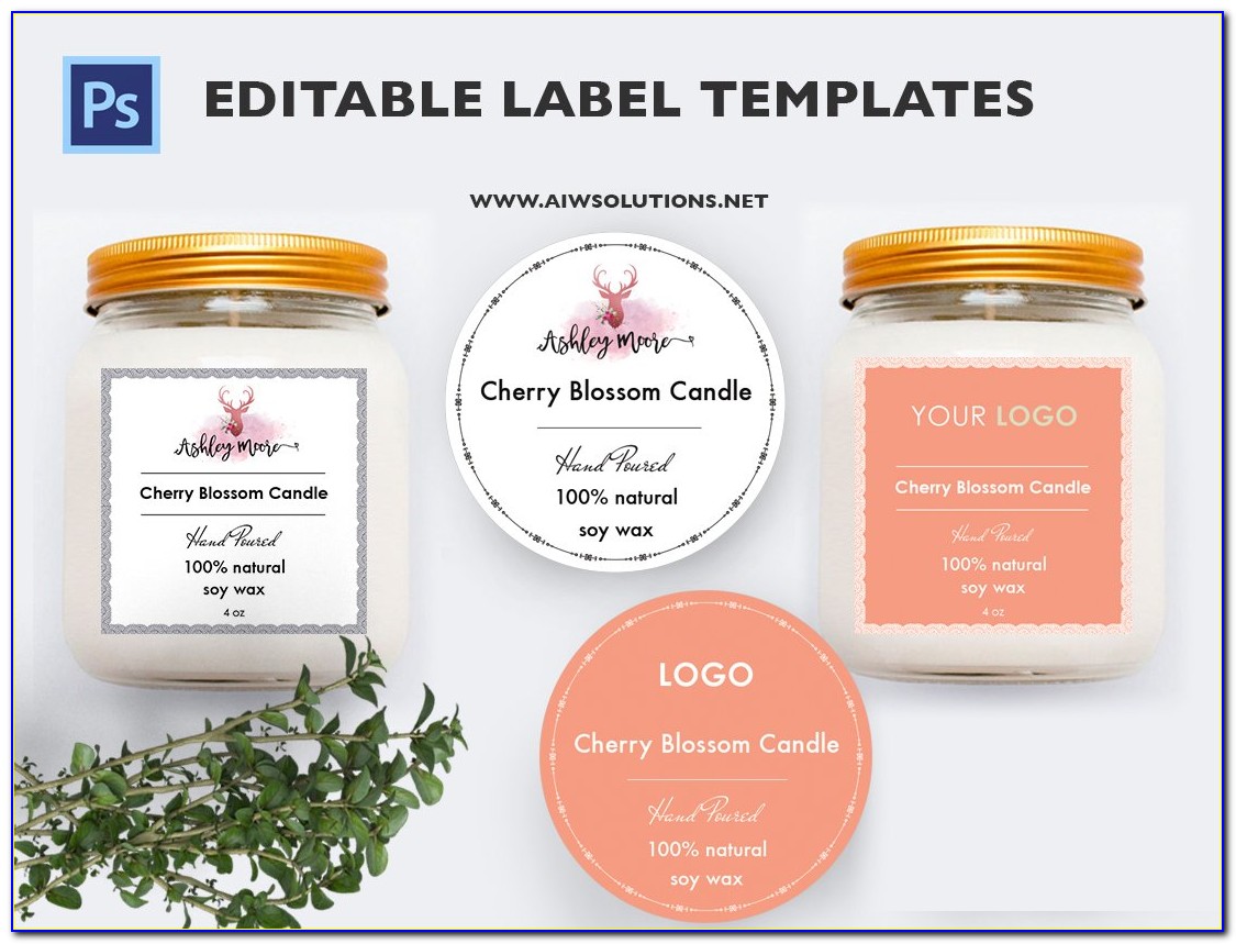 Candle Labels Templates Free