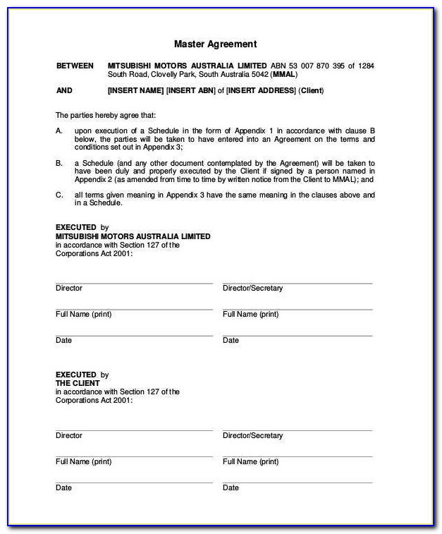 Car Leasing Agreement Template Free