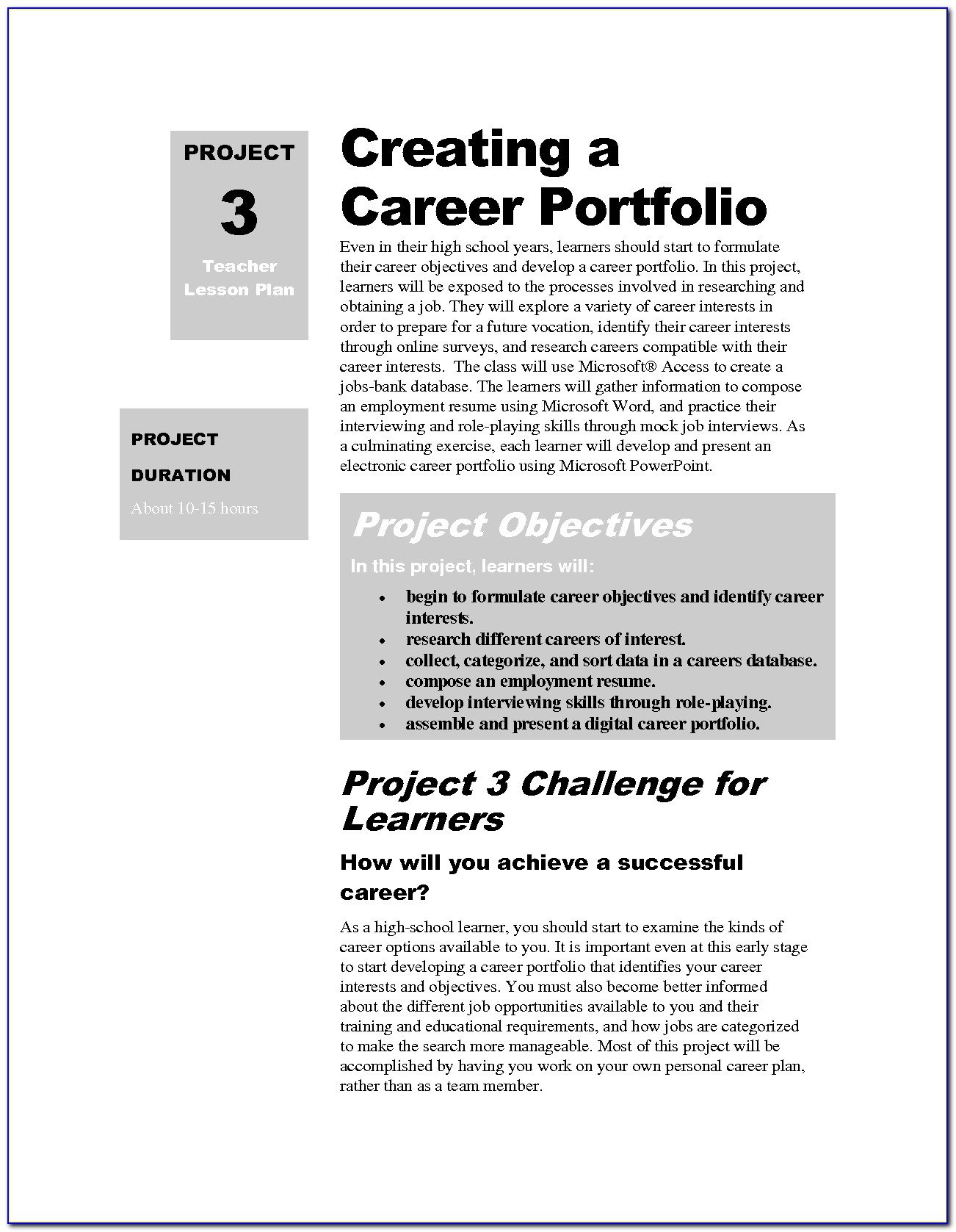 Career Portfolio Template Powerpoint