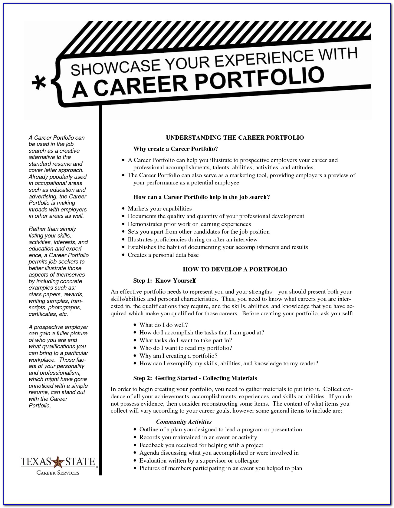 Career Portfolio Templates Free