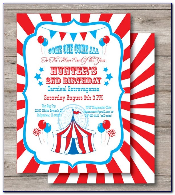 Carnival Directional Sign Template