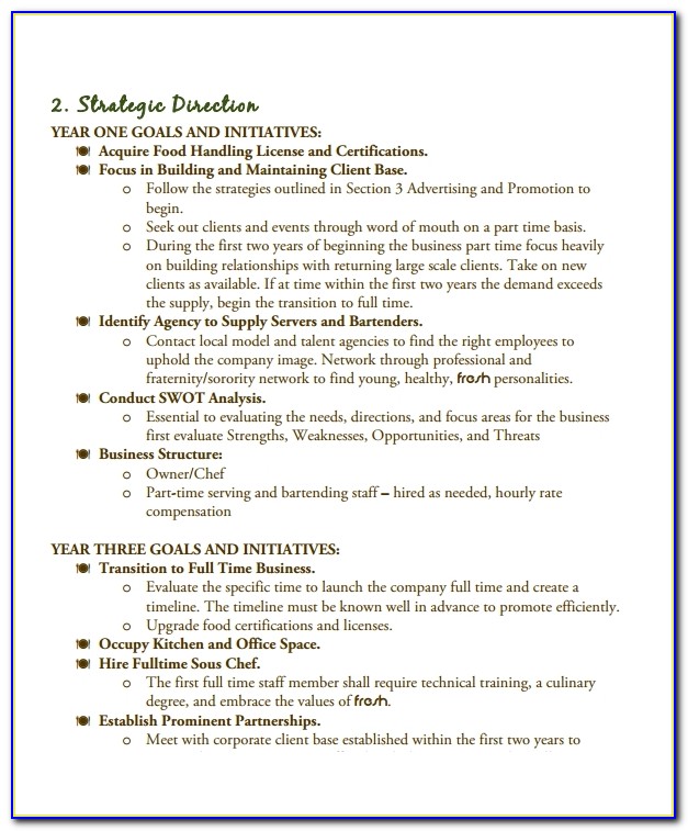catering business plan examples pdf