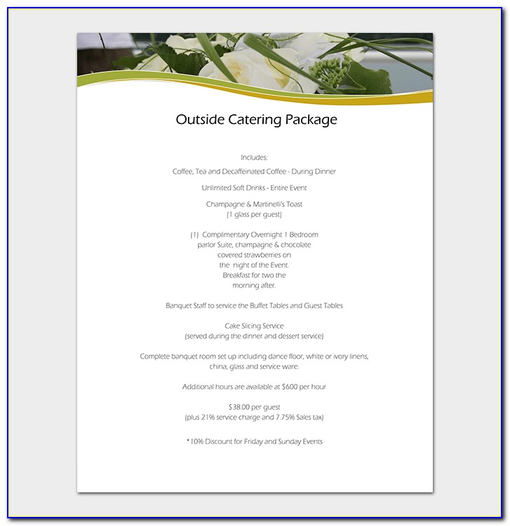 Catering Business Plan Samples