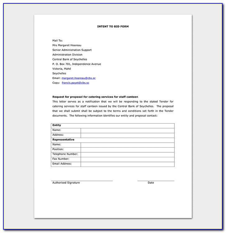 Catering Business Proposal Template Pdf