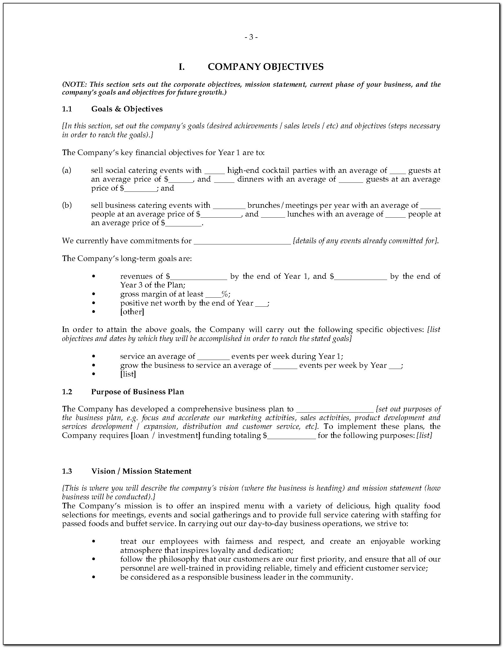 Catering Contract Agreement Sample
