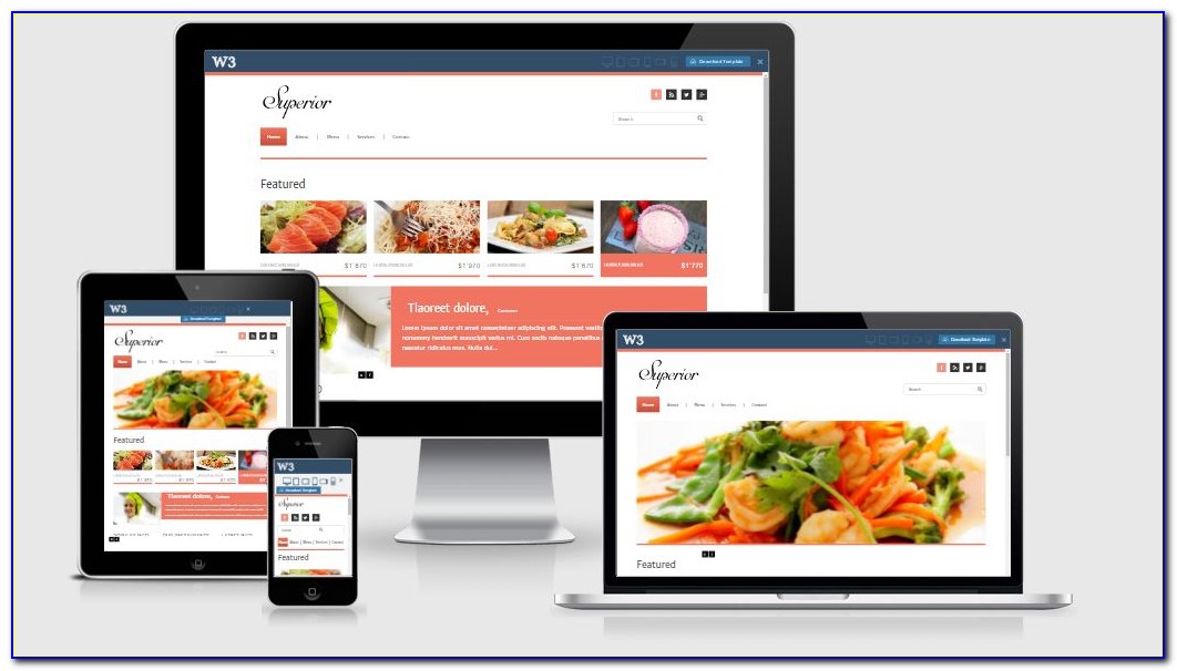 Catering Web Templates Free