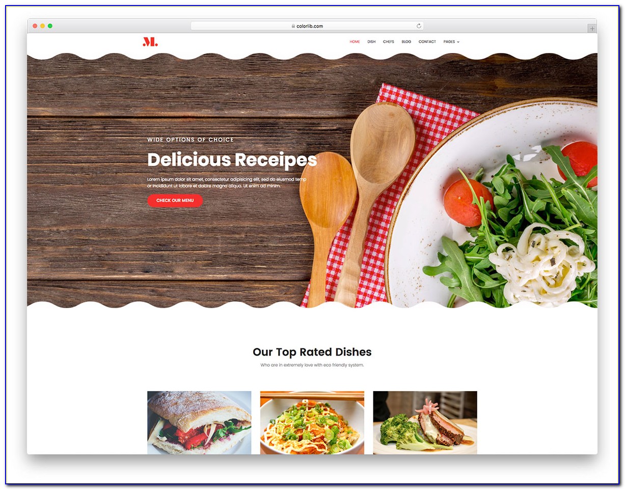 Catering Website Templates Free Download