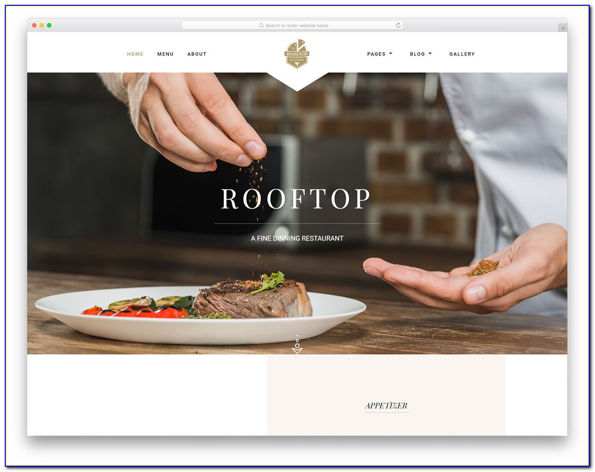Catering Website Templates Free