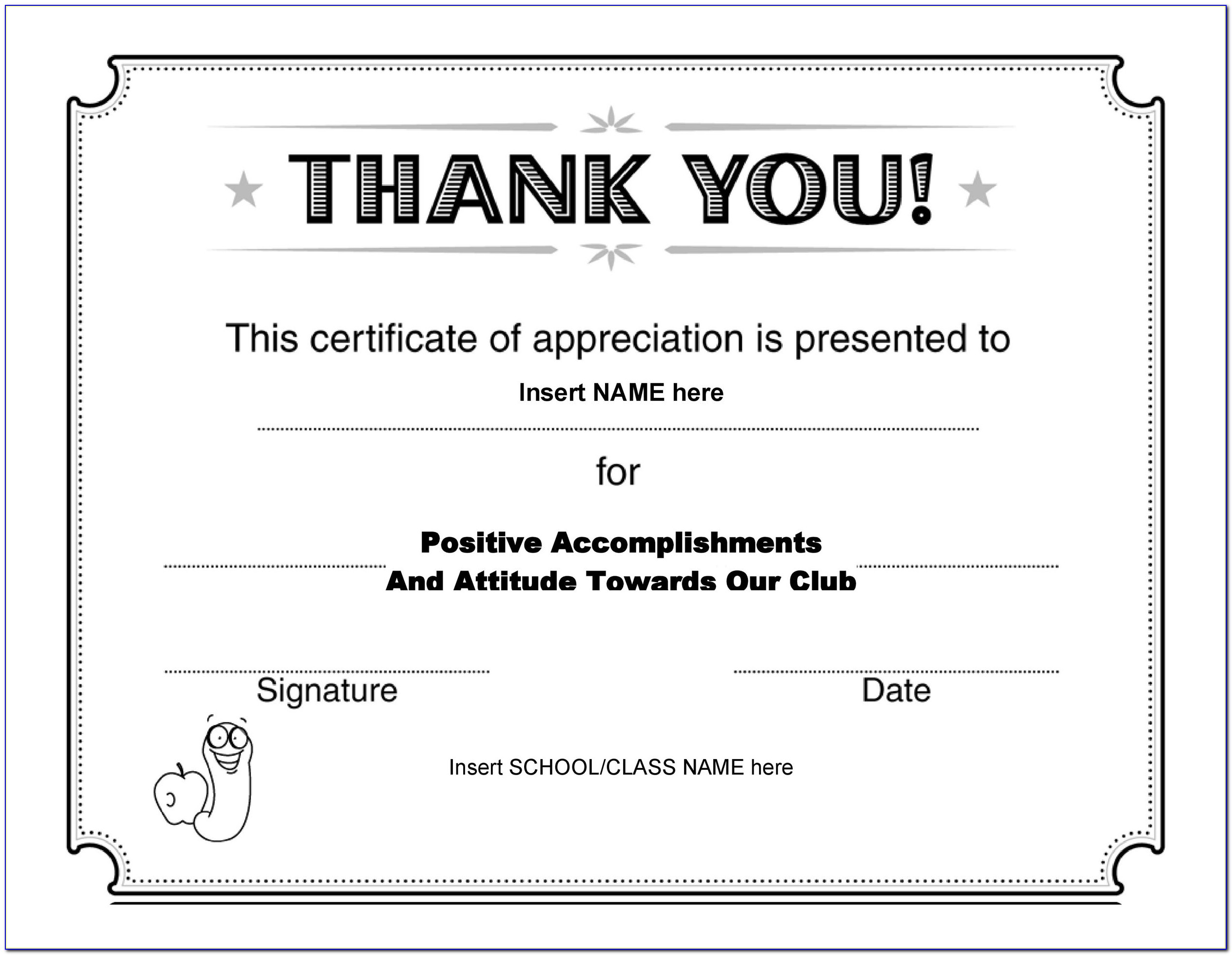 Certificates Of Recognition Templates