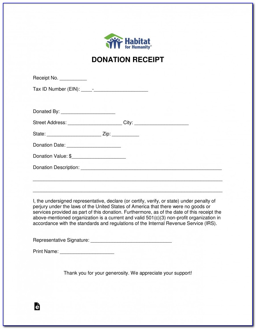 Charitable Donation Certificate Template