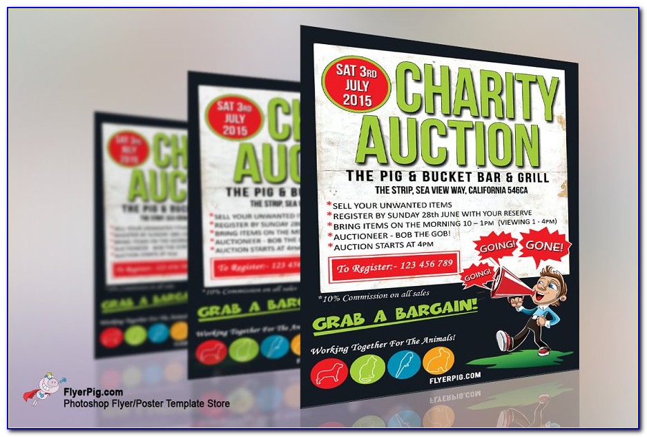 Charity Auction Flyer Template