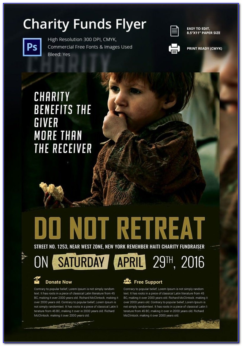 Charity Flyer Template Free