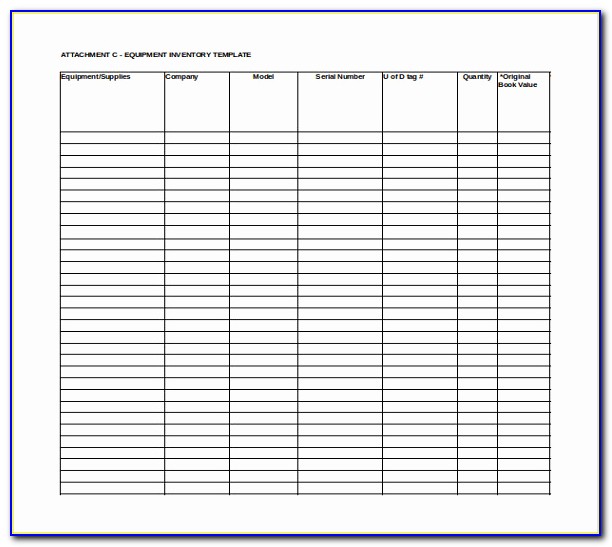 Chemical Inventory Sheet Excel