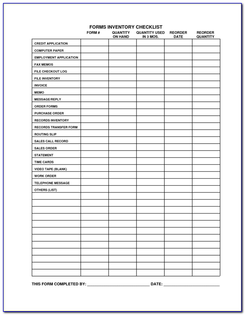 Chemical Inventory Template Excel