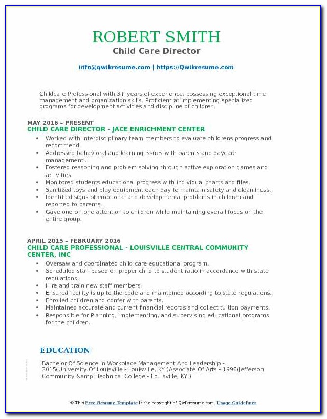 Child Care Contract Templates