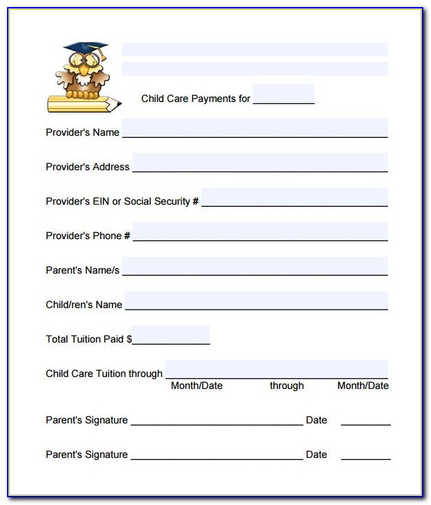 Child Care Invoice Sample