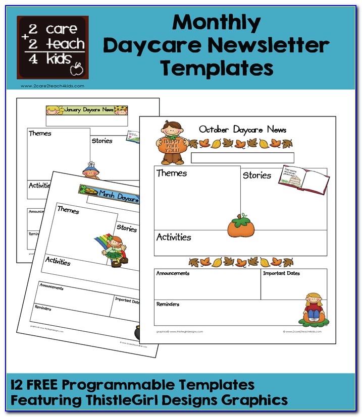 Child Care Newsletter Template Free Download